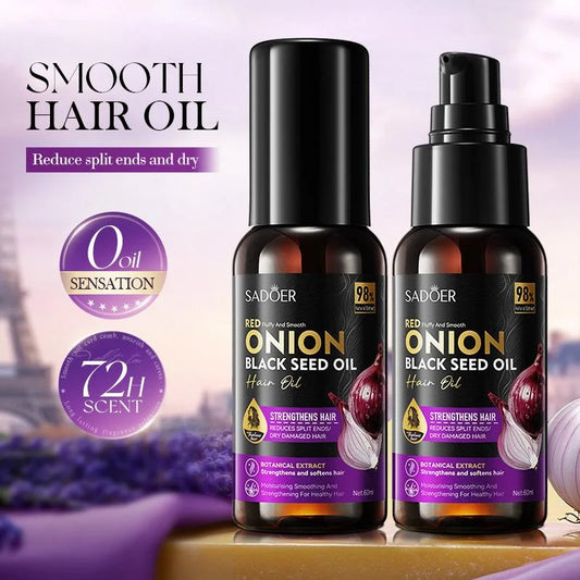SADOER Onion Black Seed Hair Oil ( The Savings Spot Sale )
