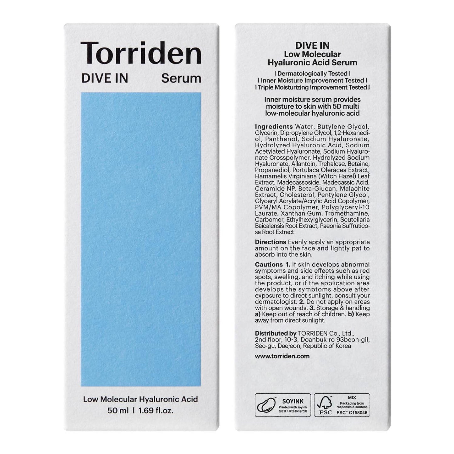Torriden Dive In Serum | Deep Hydration to Get Glow Skin | Korean Facial Serum ( The Savings Spot Sale ) - The Body Essential