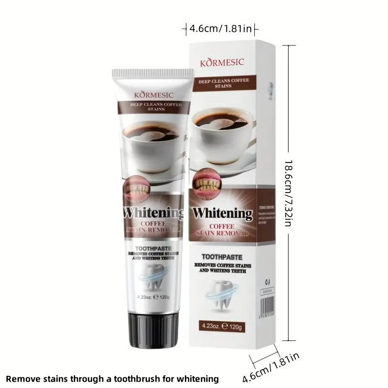 KORMESIC Deep Cleanse Coffee Stains Whitening Toothpaste