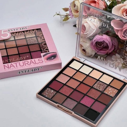 ANYLADY Warm & Natural 25 Colors Eyeshadow Palette