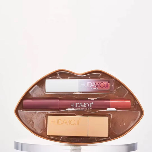 Hudamoji 3 in 1 Velvet Matte Lip Care Trio