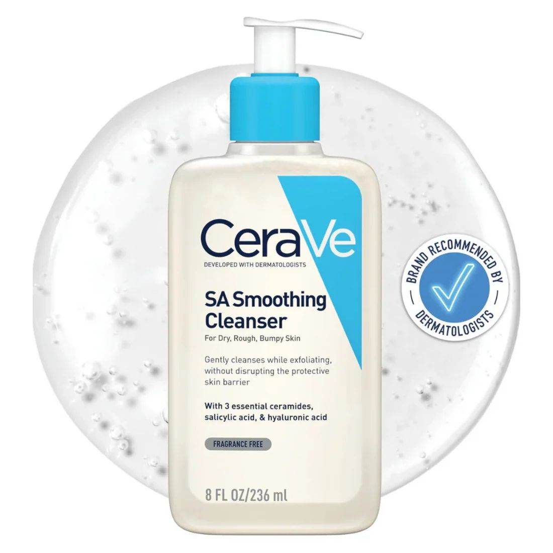 CeraVe SA Smoothing Cleanser for Dry, Rough & Bumpy Skin - The Body Essential
