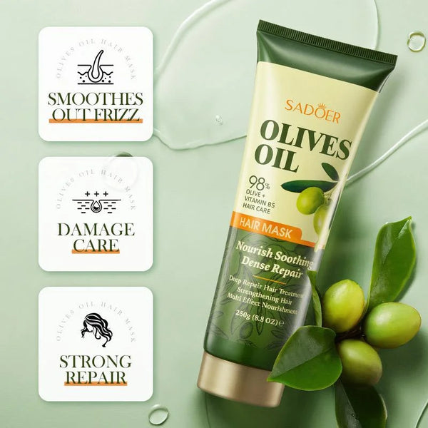 SADOER Olives Oil 98% Olive + Vitamin B5 Hair Mask