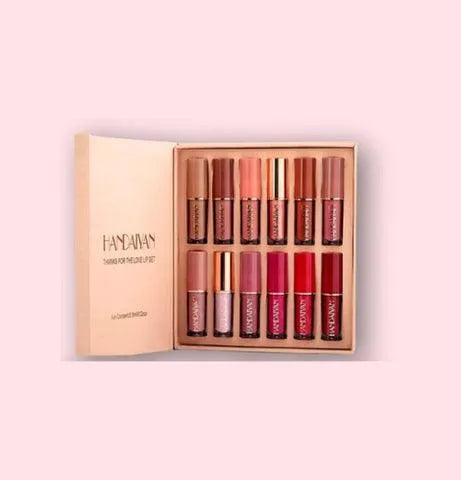 Handaiyan 12-Piece Lip Gloss & Matte Lipstick Set – Versatile Lip Color Collection - The Body Essential