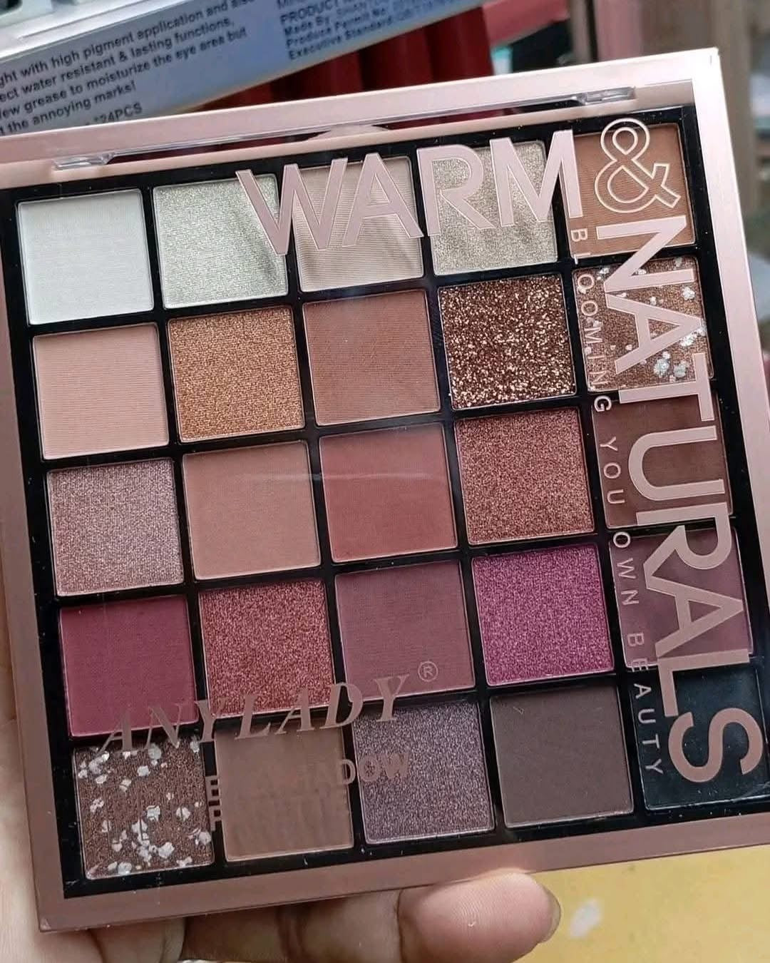 ANYLADY Warm & Natural 25 Colors Eyeshadow Palette