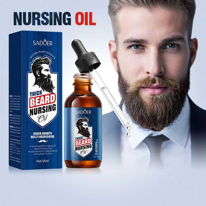 SADOER Thick Beard Nursing Oil – Nourish, Strengthen & Style Your Beard ( The Savings Spot Sale )