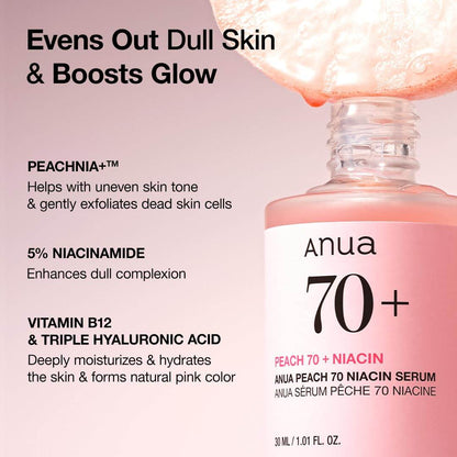 ANUA Peach 70 Niacinamide Serum ( The Savings Spot Sale ) - The Body Essential