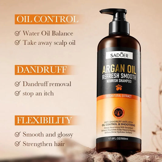 SADOER Argan Oil Refresh Smooth Nourish Shampoo – Revive, Hydrate & Strengthen Your Hair ( The Savings Spot Sale )
