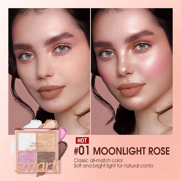 O.TWO.O SMART HIGHLIGHT AND BLUSH PALETTE - The Body Essential