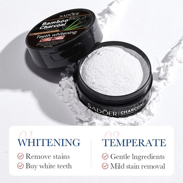 SADOER Bamboo Charcoal Teeth Whitening Powder