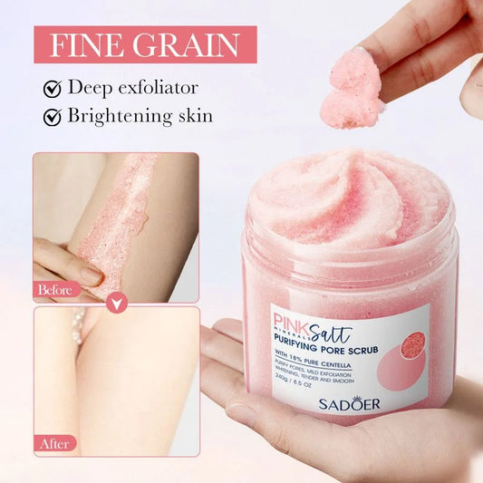 SADOER Pink Salt Purifying Pore Scrub with 18% Pure Centella ( The Savings Spot Sale )