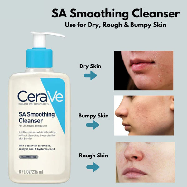 CeraVe SA Smoothing Cleanser for Dry, Rough & Bumpy Skin