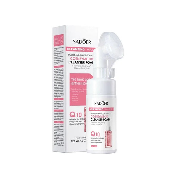 SADOER Coenzyme Q10 Cleanser Foam Double Amino Acid Formula | Cleansing Mousse