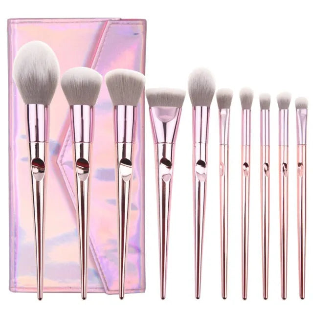 O.TWO.O 10PCS CHROME BRUSHES SET - The Body Essential