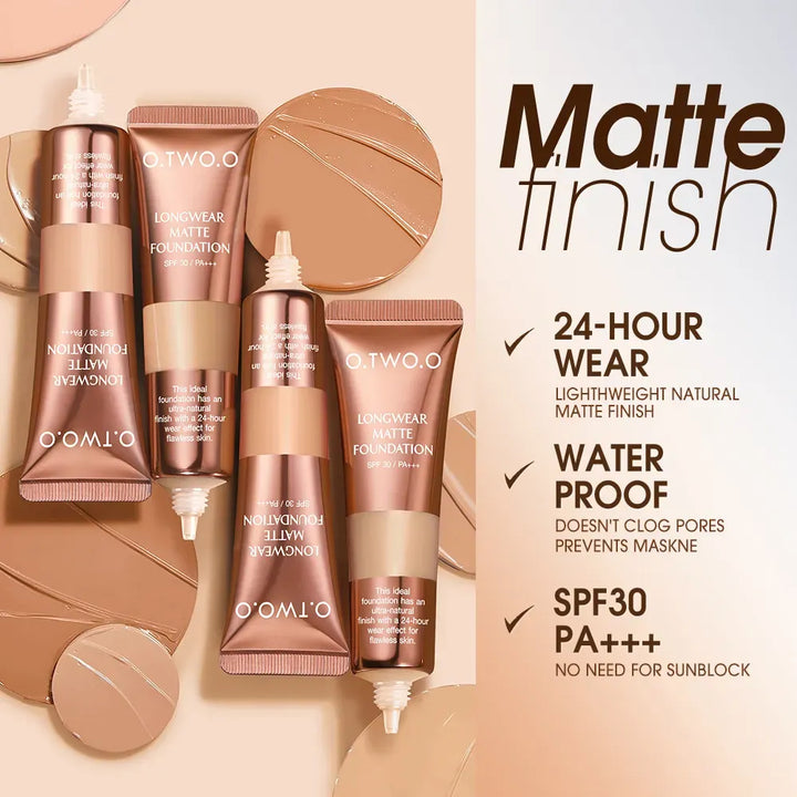 O.TWO.O ULTRA LONGWEAR MATTE FOUNDATION - The Body Essential