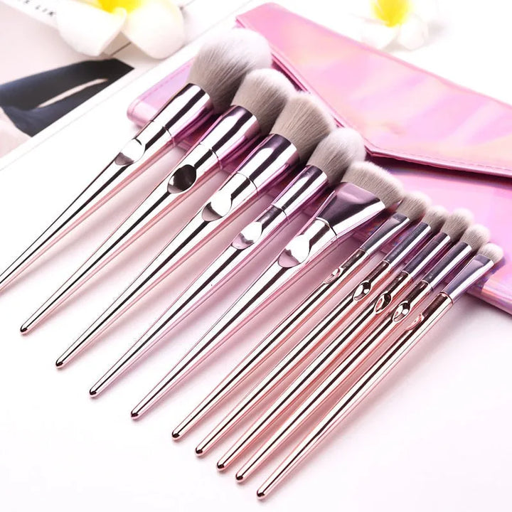 O.TWO.O 10PCS CHROME BRUSHES SET - The Body Essential