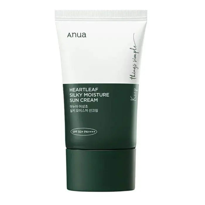 ANUA Heartleaf Silky Moisture Sun Cream - The Body Essential