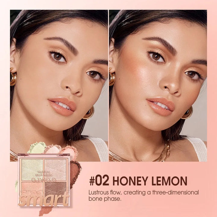 O.TWO.O SMART HIGHLIGHT AND BLUSH PALETTE - The Body Essential