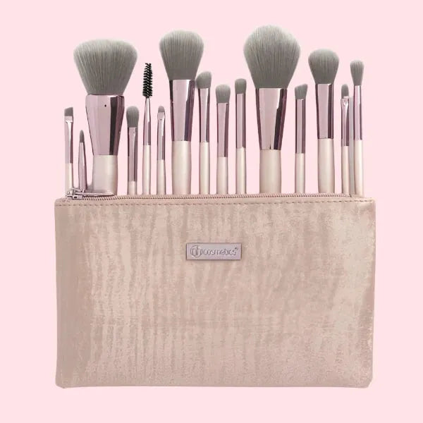 BH Cosmetics Lavish 15 Piece Brush Set with Brush Bag - The Body Essential