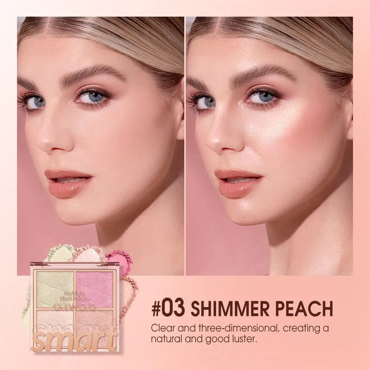 O.TWO.O SMART HIGHLIGHT AND BLUSH PALETTE - The Body Essential