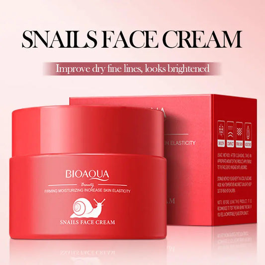 BIOAQUA Snail Face Cream – Firming, Moisturizing & Skin Elasticity Booster