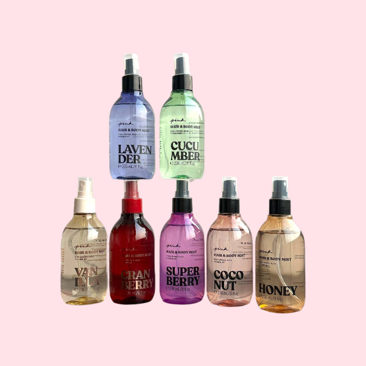 Pink Hair & Body Mist ( 236ml ) - The Body Essential