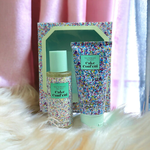 VICTORIA SECRET Cake Confetti Body Lotion & Mist Set - The Body Essential