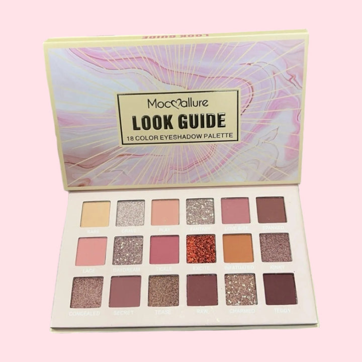 Mocallure Look Guide 18 Color Eyeshadow Palette - The Body Essential