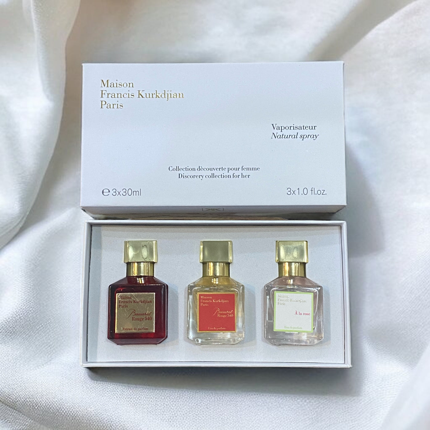Maison Francis Kurkdjian Paris Perfume Set 3 Pcs ( Original Leftovers )