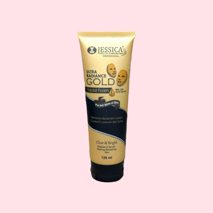 JESSICA Ultra Radiance Gold Facial Foam Face Wash - The Body Essential