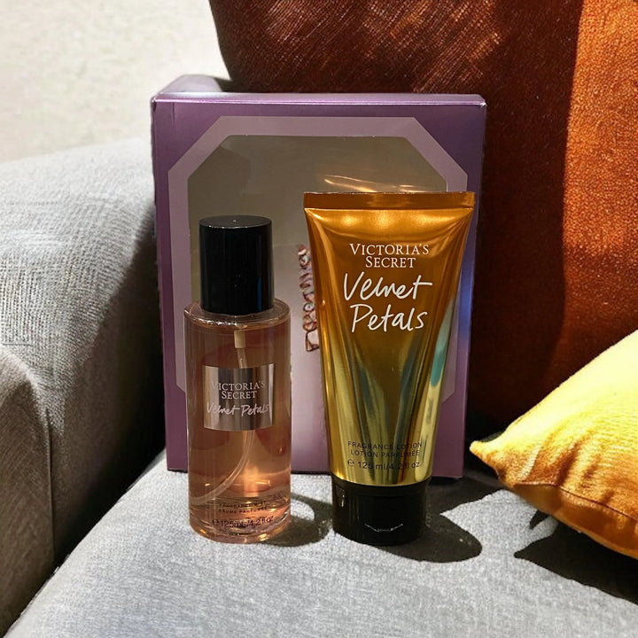 VICTORIA SECRET Velvet Petals Body Lotion & Mist Set - The Body Essential