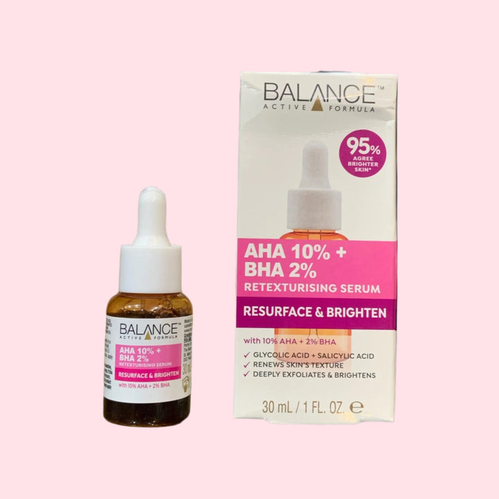 BALANCE Resurface & Brighten AHA 10% + BHA 2% - The Body Essential