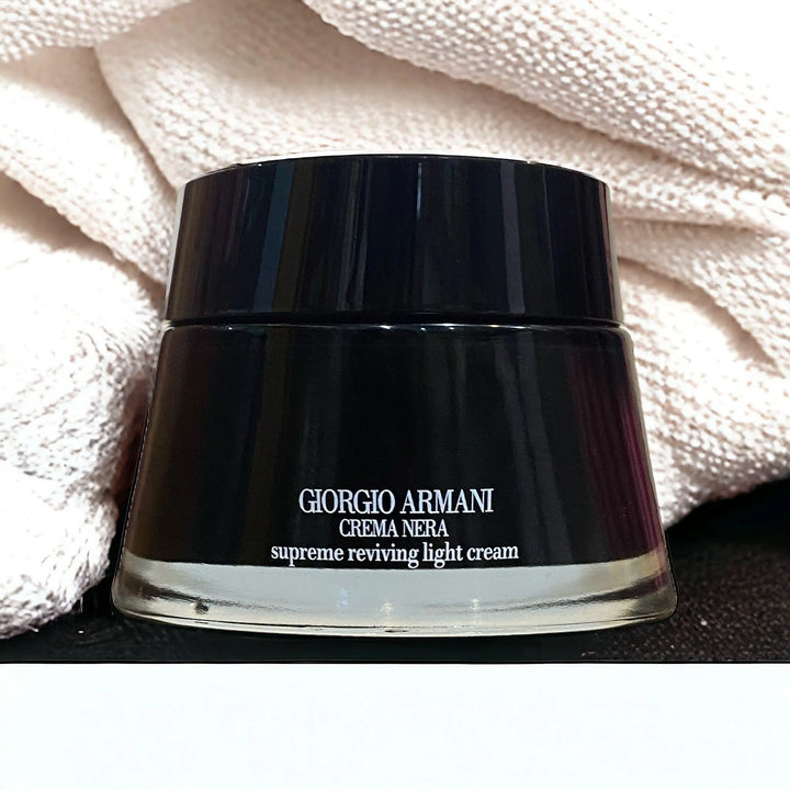 Giorgio Armani Crema Nera Supreme Reviving Light Cream – Anti-Aging Moisturizer - The Body Essential