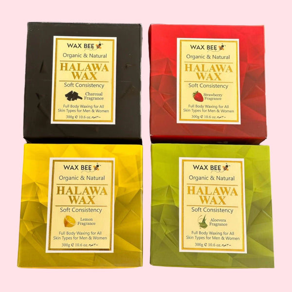 Wax Bee Organic & Natural Halawa Wax – Soft Consistency Full Body Waxing for All Skin Types - The Body Essential