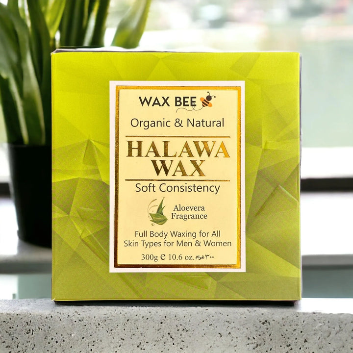 Wax Bee Organic & Natural Halawa Wax – Soft Consistency Full Body Waxing for All Skin Types - The Body Essential