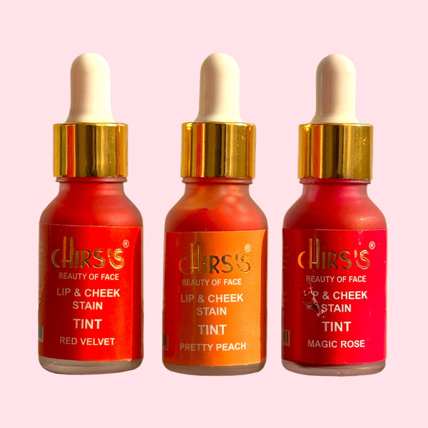 CHIRS’S Lip & Cheek Tint - Long-Lasting, Natural Finish for Lips & Cheeks - The Body Essential