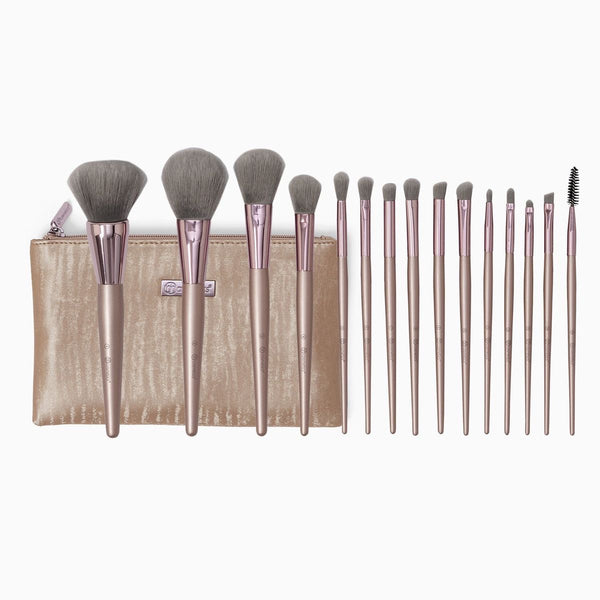 BH Cosmetics Lavish 15 Piece Brush Set with Brush Bag