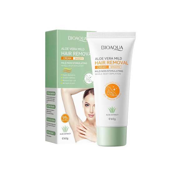 Bioaqua Aloe Vera Mild Hair Removal Cream - The Body Essential