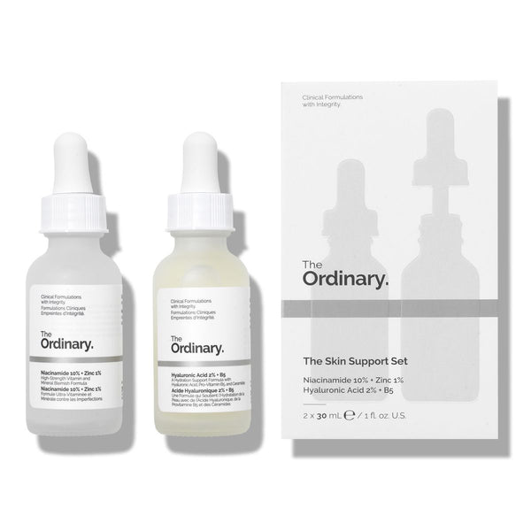 The Ordinary The Skin Support Set ( Niacinamide & Hyaluronic Acid ) ( Clearance Sale )