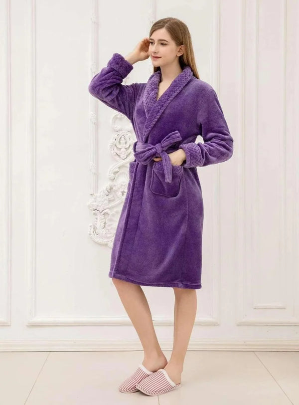 Plush Bathrobe Soft, Fuzzy Robe