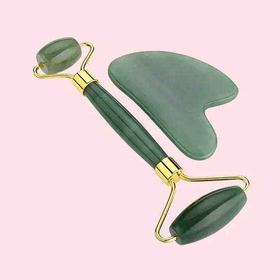 Jade Roller for Face – Anti-Aging, Puffiness & Wrinkle Reducer - The Body Essential