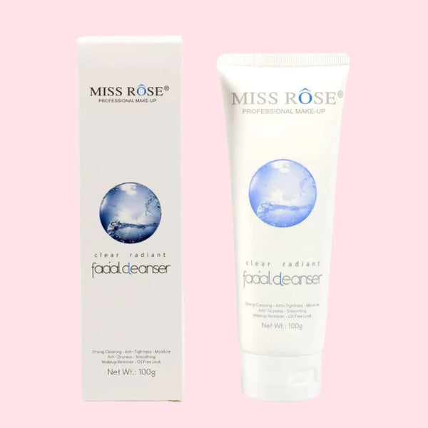 Miss Rose Clear Radiant Facial Cleanser – 100g Deep Cleansing & Moisturizing - The Body Essential