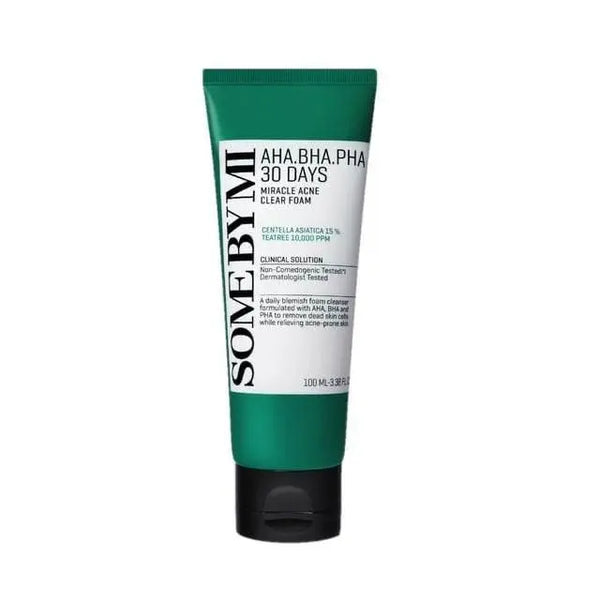 SOME BY MI AHA BHA PHA 30 Days Miracle Acne Clear Foam ( The Savings Spot Sale ) - The Body Essential