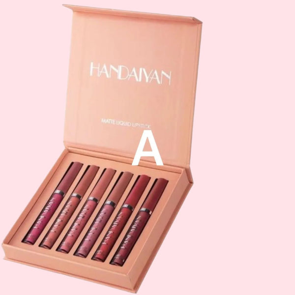 Handaiyan Matte Liquid Lipstick Set – 6 Long-Lasting Shades - The Body Essential